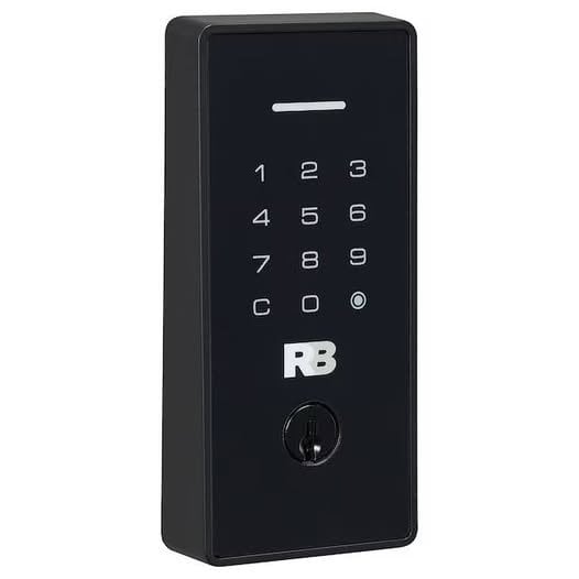 Rollins Matte Black Keypad Electronic Deadbolt Lock