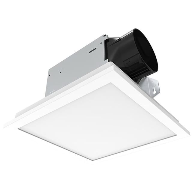 Utilitech Ventilation 1.5-Sone 100-CFM White Decorative Lighted Bathroom Fan – Open Box