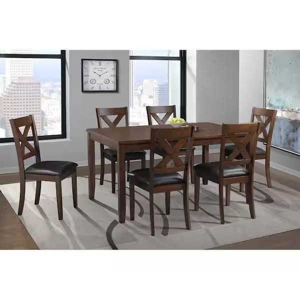 Wooden Dining Chairs with Padded Seats