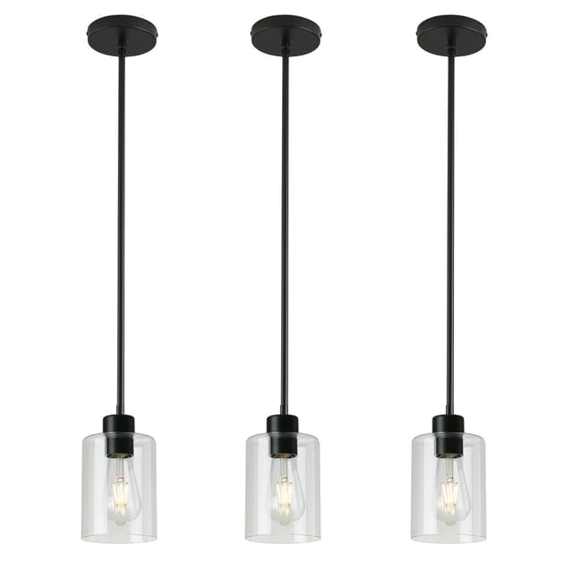 3 Pack Black Pendant Lights Kitchen Island – Open Box