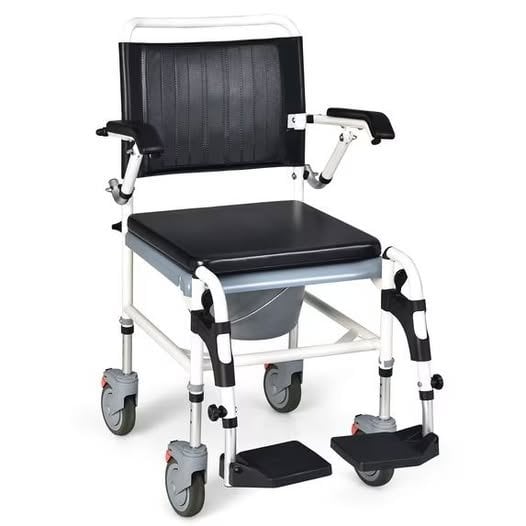 4-in-1 Transport Chair with Detachable Bucket