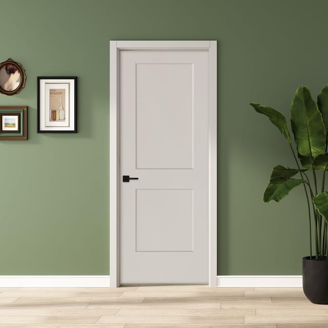 30" x 80" Two-Panel Primed Interior Door Slab – New