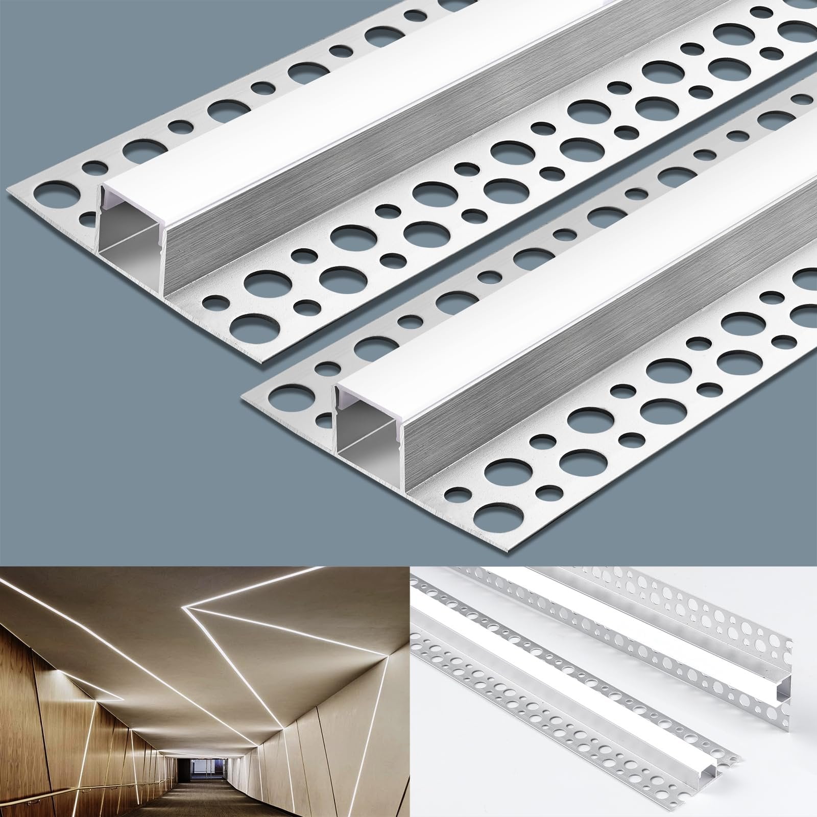 6.6 ft 6 Pack LED Strip Light Channel – Like New