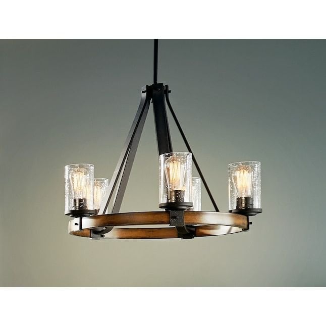 Kichler Barrington 5-Light Distressed Black Chandelier – Used – Good