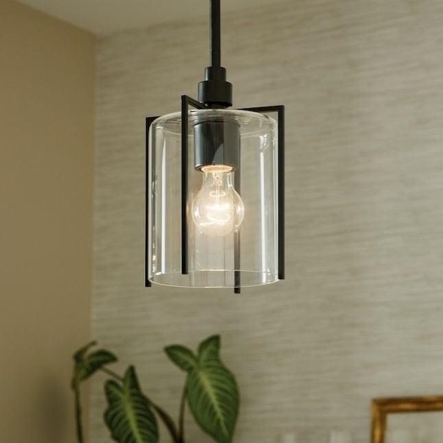 Kichler Birk 82413 1-Light Matte Black Pendant – Used – Good