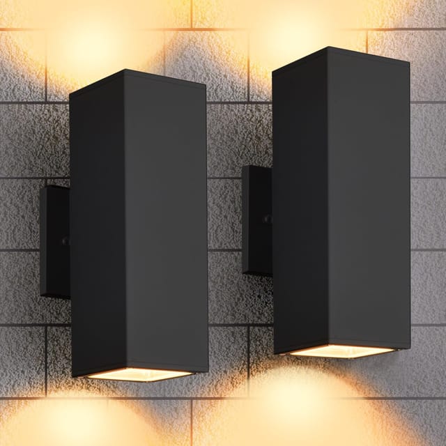 Outdoor Wall Lights (2 Pack) – Open Box